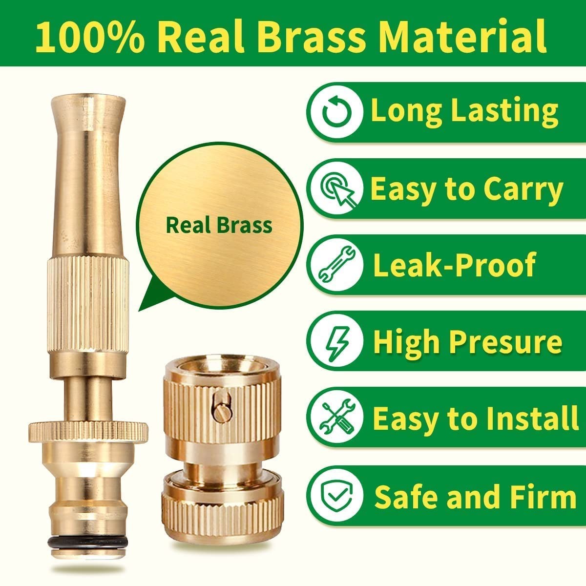 High Pressure Brass Water Spray Nozzle