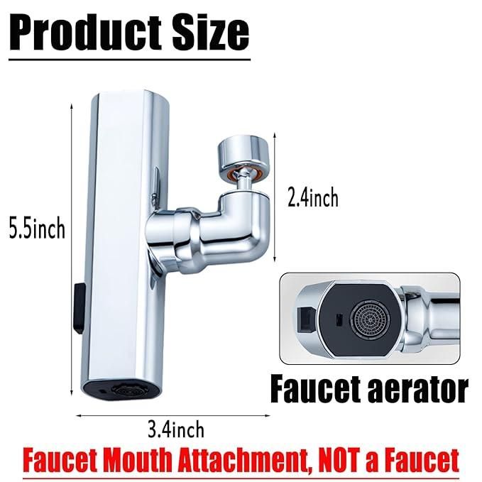 3 in 1 360 Degree Waterfall Kitchen Faucet, Touch Faucet, Extender for Kitchen Sink